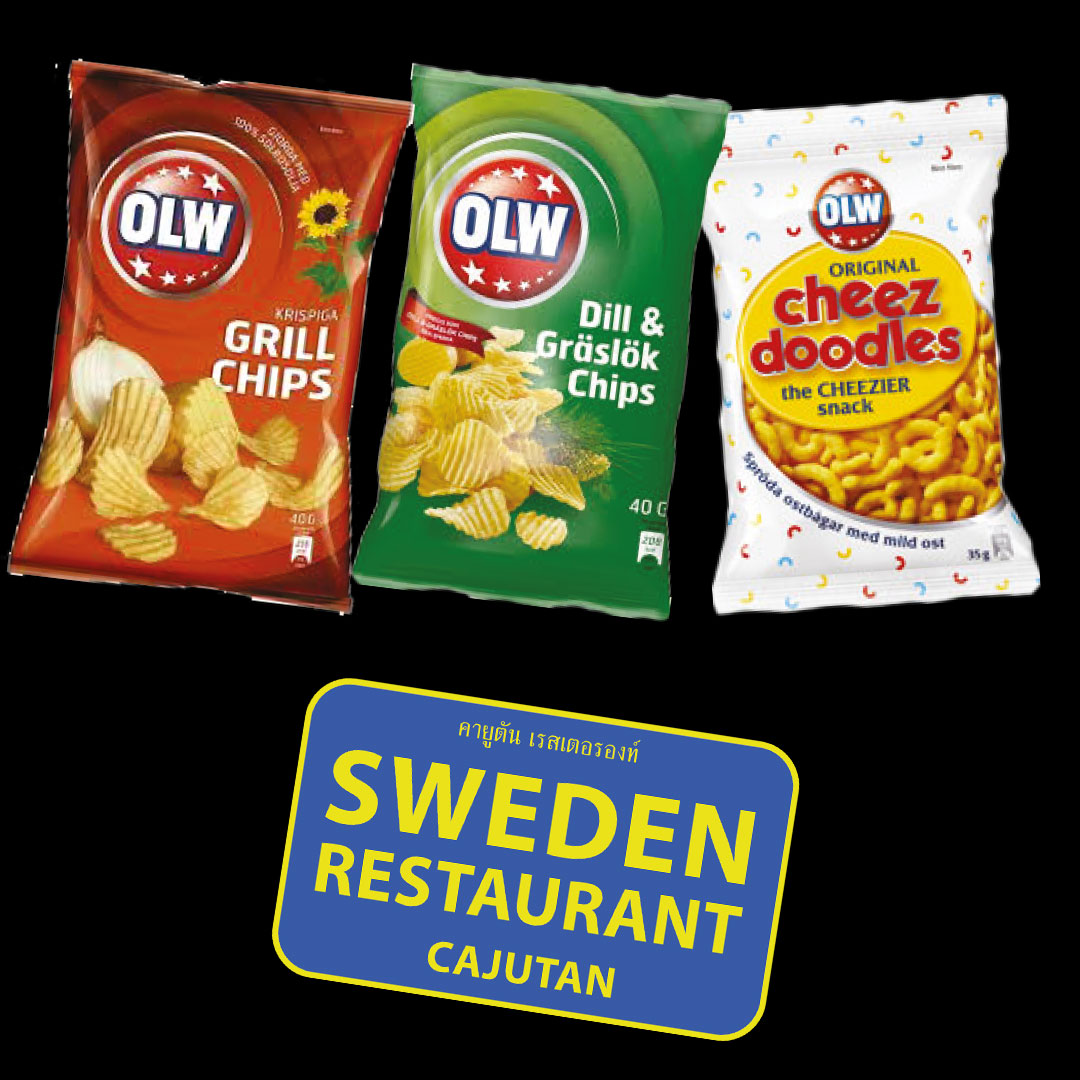 Swedish OLW Chips And Cheese Doodles | Cajutan I Hua Hin